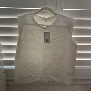 Cos white muscle tee